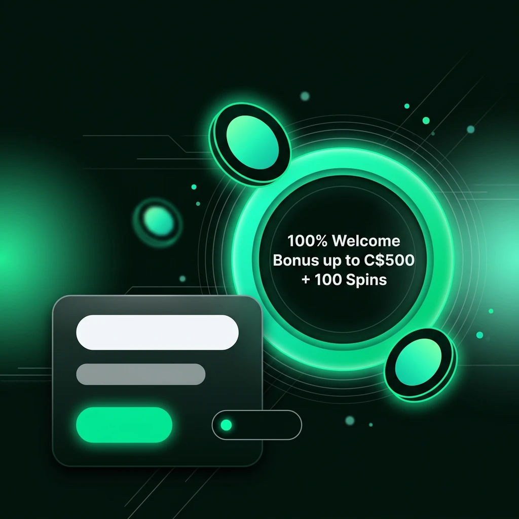 100% Welcome Bonus up to C$500 + 100 Spins