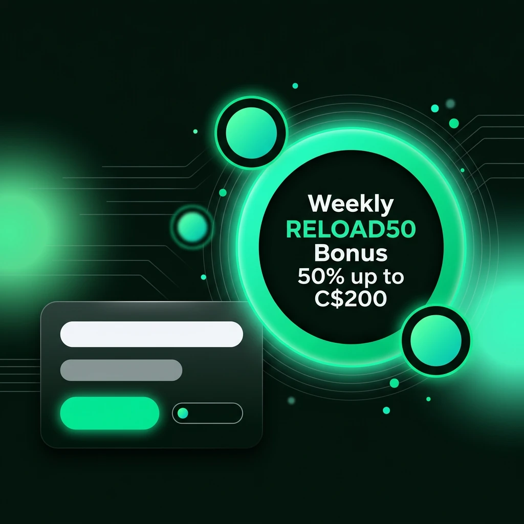 Weekly RELOAD50 Bonus 50% up to C$200