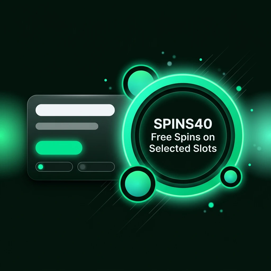 SPINS40 Free Spins on Selected Slots
